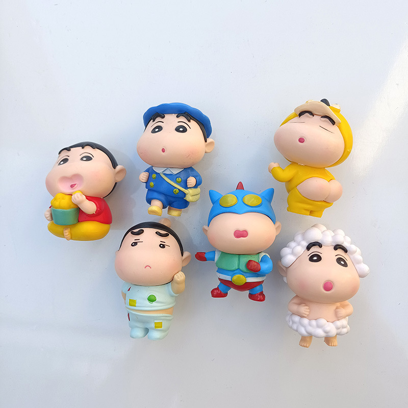 漫画クリエイティブ QQ バージョンかわいいクレヨン新冷蔵庫マグネットパーソナライズされたアニメ日本三次元磁気ステッカー|undefined