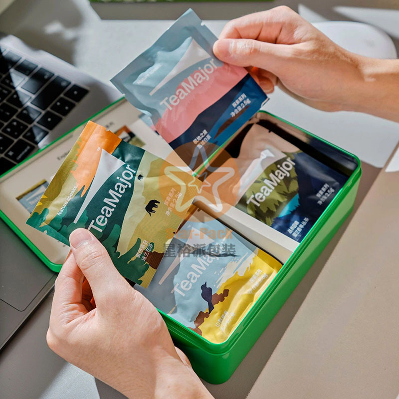 少批量环保牛皮纸3-5克鲜叶说茶叶泡袋 彩印多款图案袋泡茶叶袋