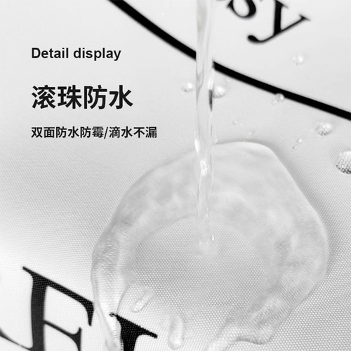 French light luxury shower curtain Amazon cross-border creative digital printing waterproof shower curtain no drilling factory supply