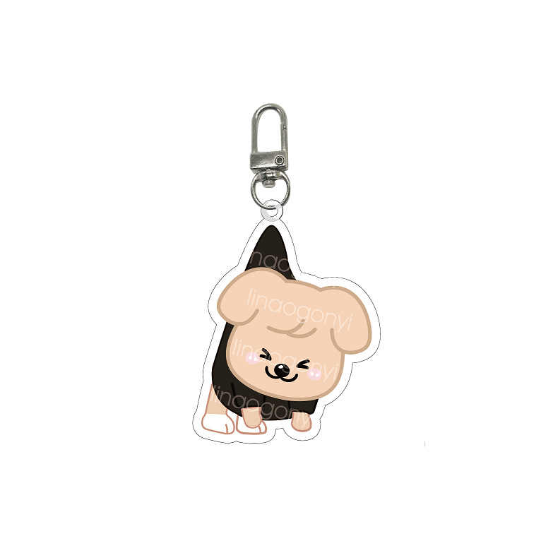 StrayKids nuevo SKZOO niños vagabundos de dibujos animados llavero acrílico colgante alrededor de estrellas