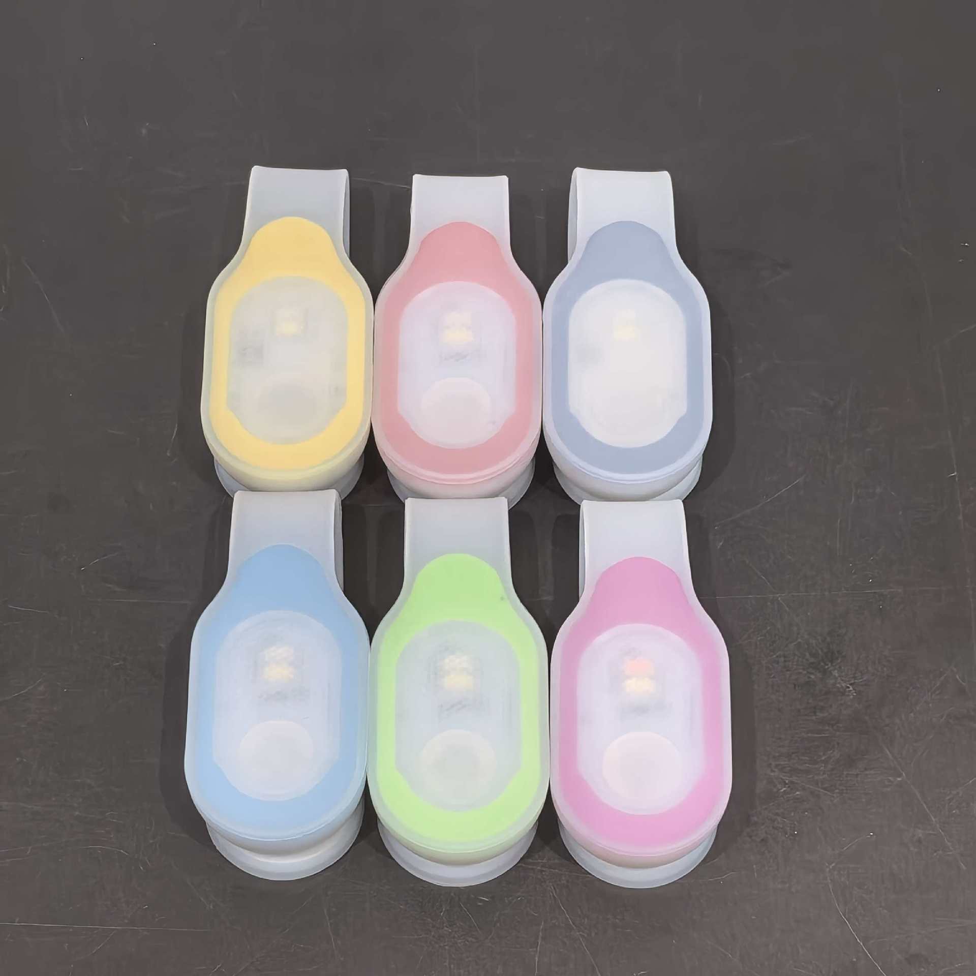 Led Magnetic Silicone Clip-On Light Cross-Border Supply Night Flash Warning Light Outdoor Cycling Safety Lighting