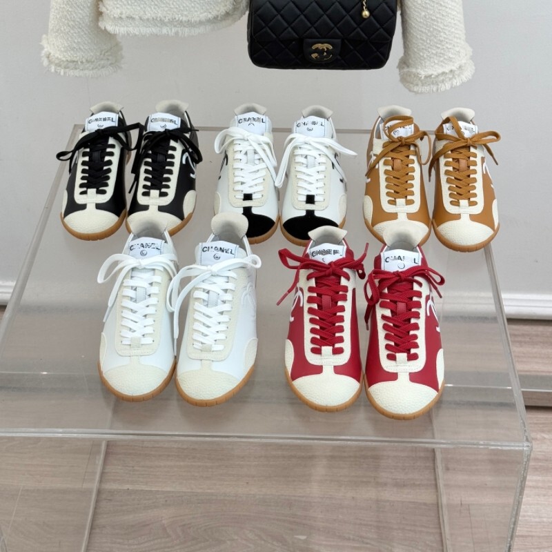 Chanel-Style German Training Shoes for Women, Early Spring 26, Color-Blocked Retro Sneakers, Genuine Leather Flat Casual Sports Shoes, Multiple Colors Chanel-Style German Training Shoes for Women, Early Spring 26, Color-Blocked Retro Sneakers, Genuine Leather Flat Casual Sports Shoes, Multiple Colors