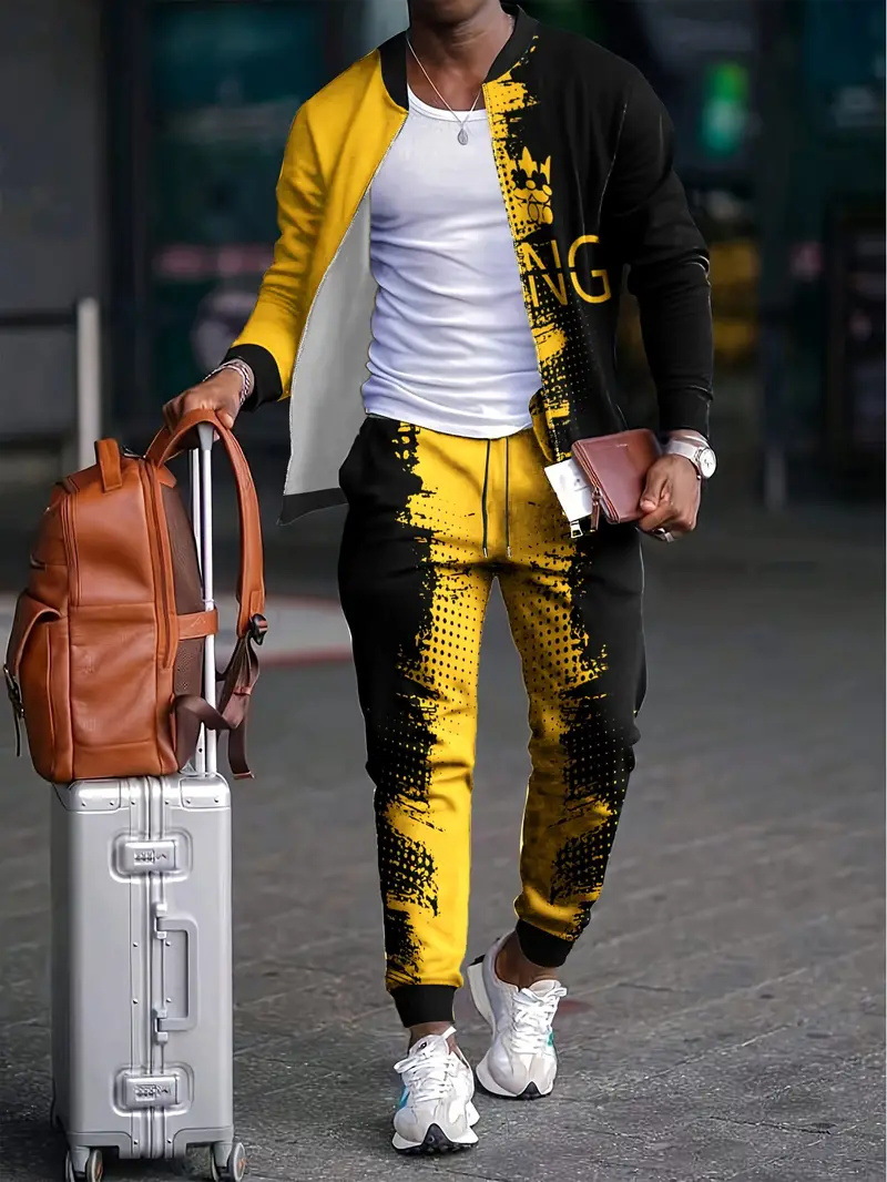 Traje básico simple de dos piezas a juego de colores Venta caliente de todo fósforo chaqueta de talla grande traje de pantalón WL9-ML1