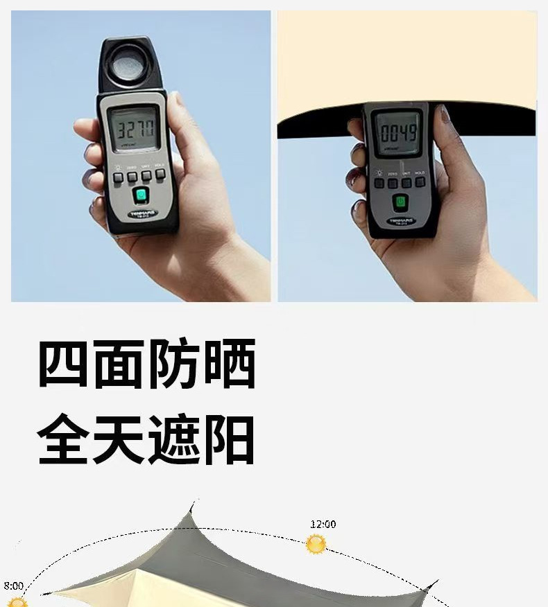 Thickened vinyl portable canopy, outdoor camping sunshade umbrella, popular camping tent
