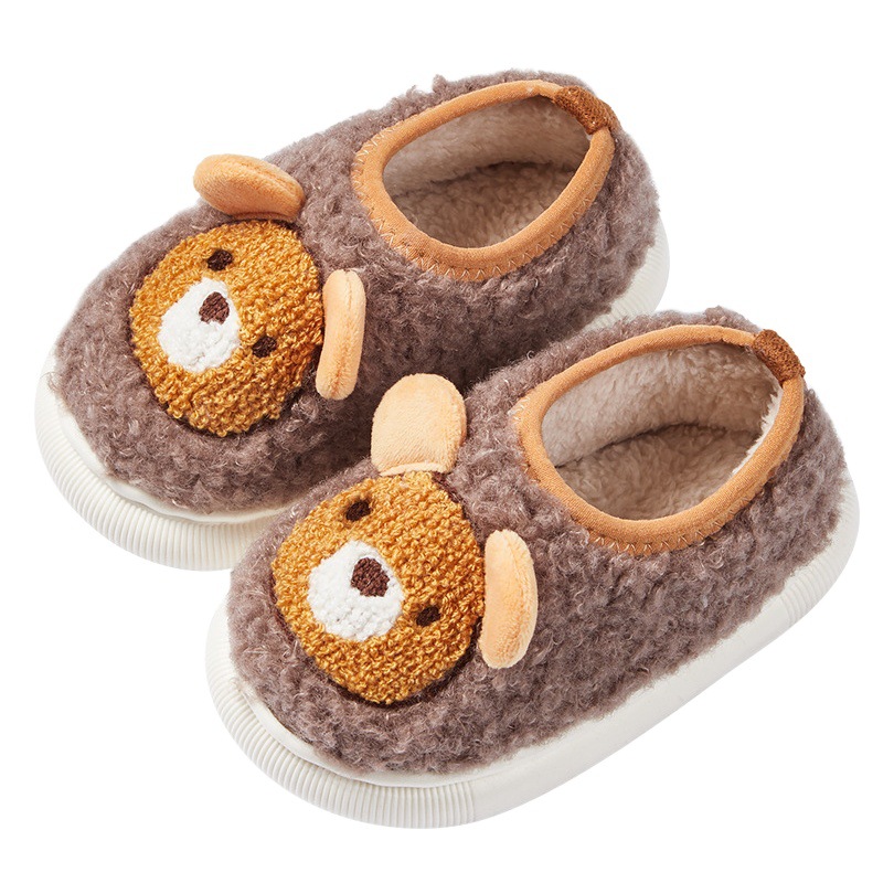 Happy Mary zapatos de felpa para niños zapatos de invierno cálido con forro polar para niños zapatos de algodón para bebés de interior para niños y niñas zapatillas de algodón