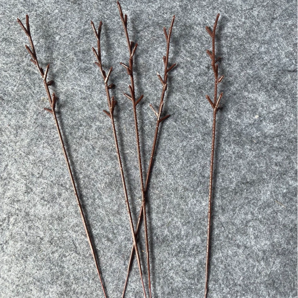 Искусственные цветы: листья эвкалипта, маленькая ветка, 8 головок, длина ветки 26 см, аксессуары для декора, оптовая продажа от производителя, искусственные садовые аксессуары