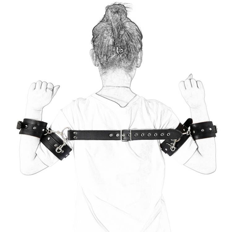 Suministro directo de fábrica juguetes sexuales esposas de cuero backcuff pulsera de cuero Multifuncional juguetes alternativos pareja suministros