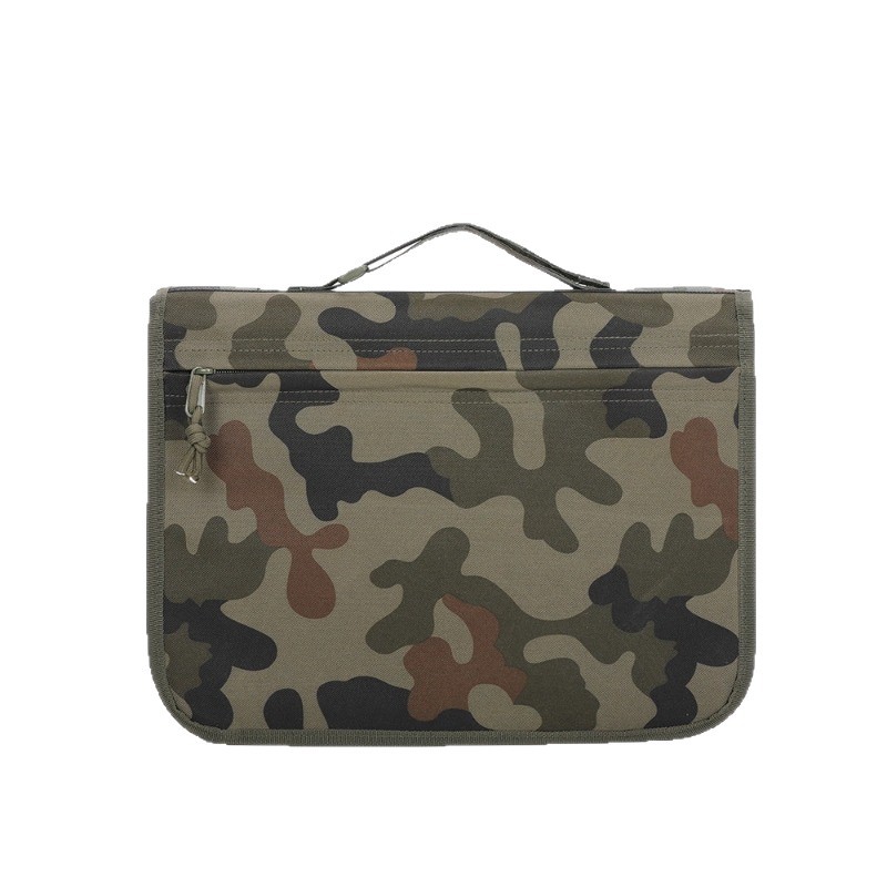 Venta caliente transfronteriza deportes al aire libre almacenamiento de documentos confidenciales bolsa para fanáticos militares bolsa de almacenamiento táctica de camuflaje multifuncional bolsa de archivo