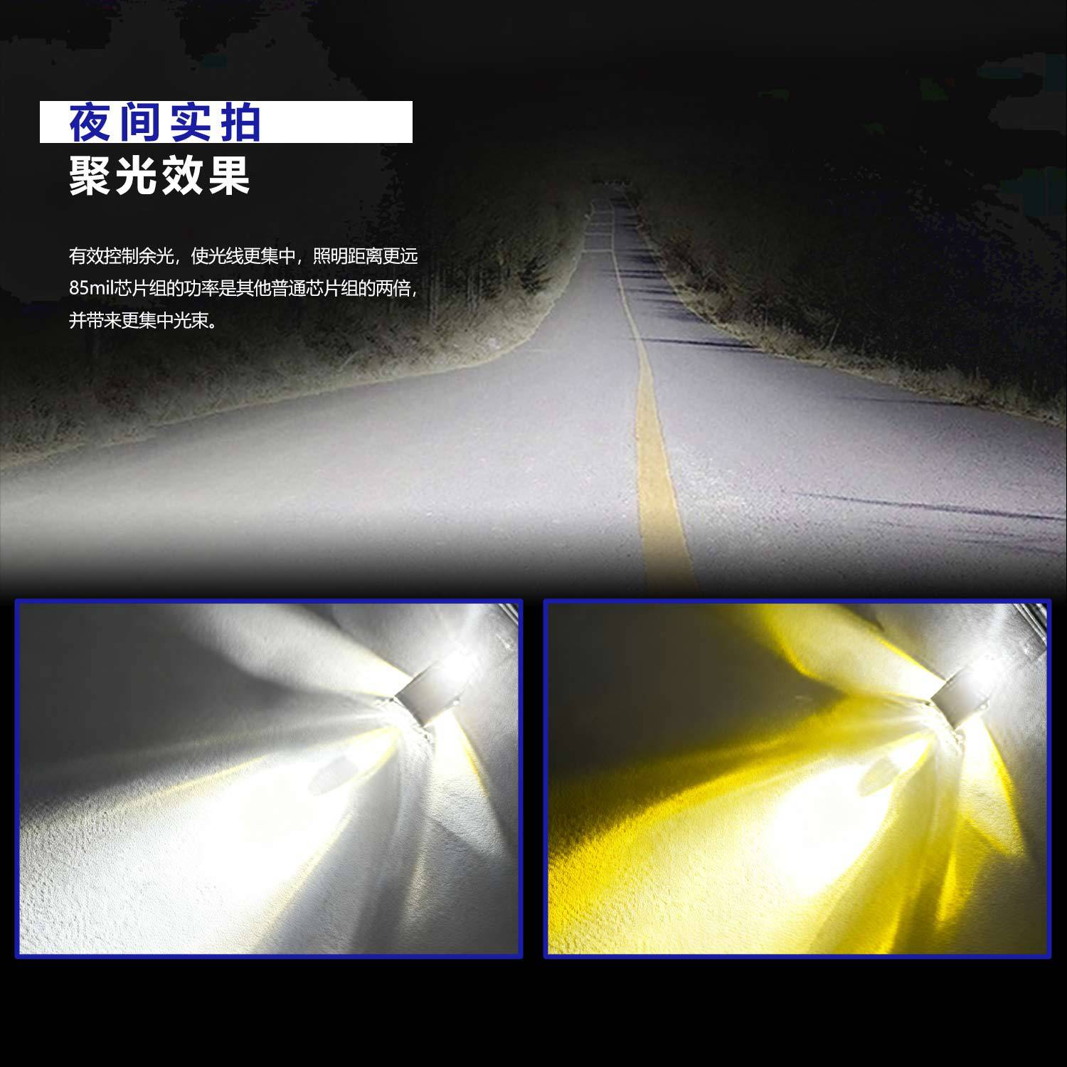 摩托车新款T19LED射灯P15D H4单爪 三爪摩托车前照灯大灯透镜射灯