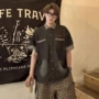 夏季半袖美式短袖衬衣
