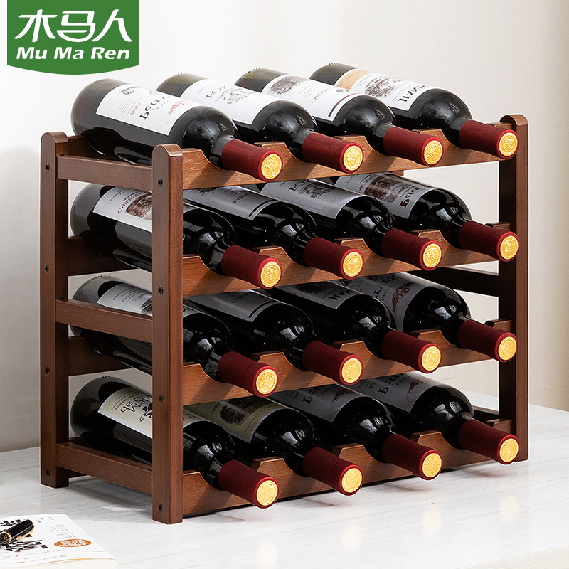 Desktop Wine Rack Red Wine Storage Rack Wine Cabinet Display Rack Home Living Room Multi-Layer Storage Rack Wow