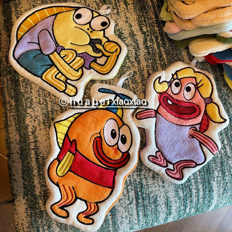 Coral Velvet Hand Towel for Bikini Residents, Cute and Personalized Bathroom Cartoon Towel, Cute Children's Small Towel, Hangable