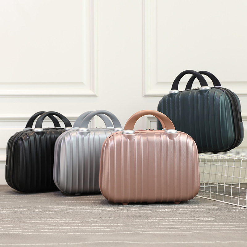 Maletas pequeñas al por mayor, maletas vintage, estuches de cosméticos, cajas de almacenamiento de equipaje, estuches de cuero, estilo lunar de moda
