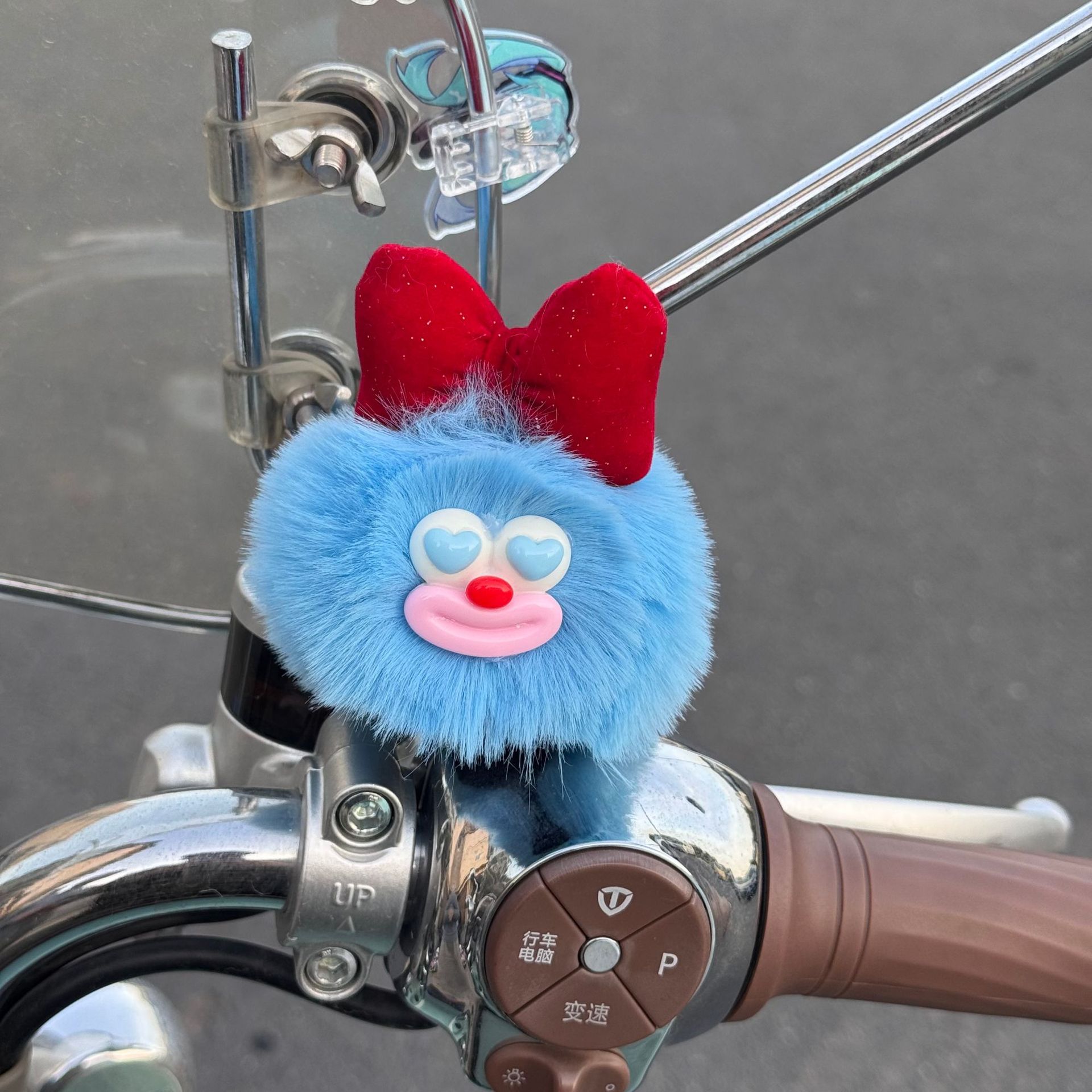 Diàndòngchē – Auto Parts and Accessories Doll Bow Accessories - clown-big-ball-blue
