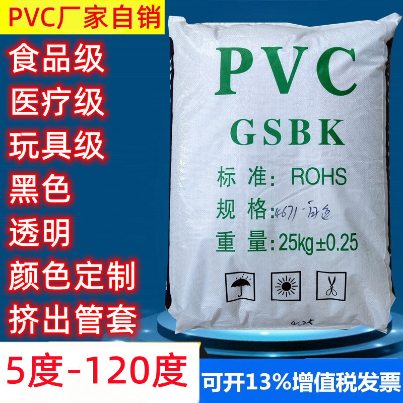 透明PVC玩具插头料45度55帕环保注塑级食品级黑色环保颗粒塑料