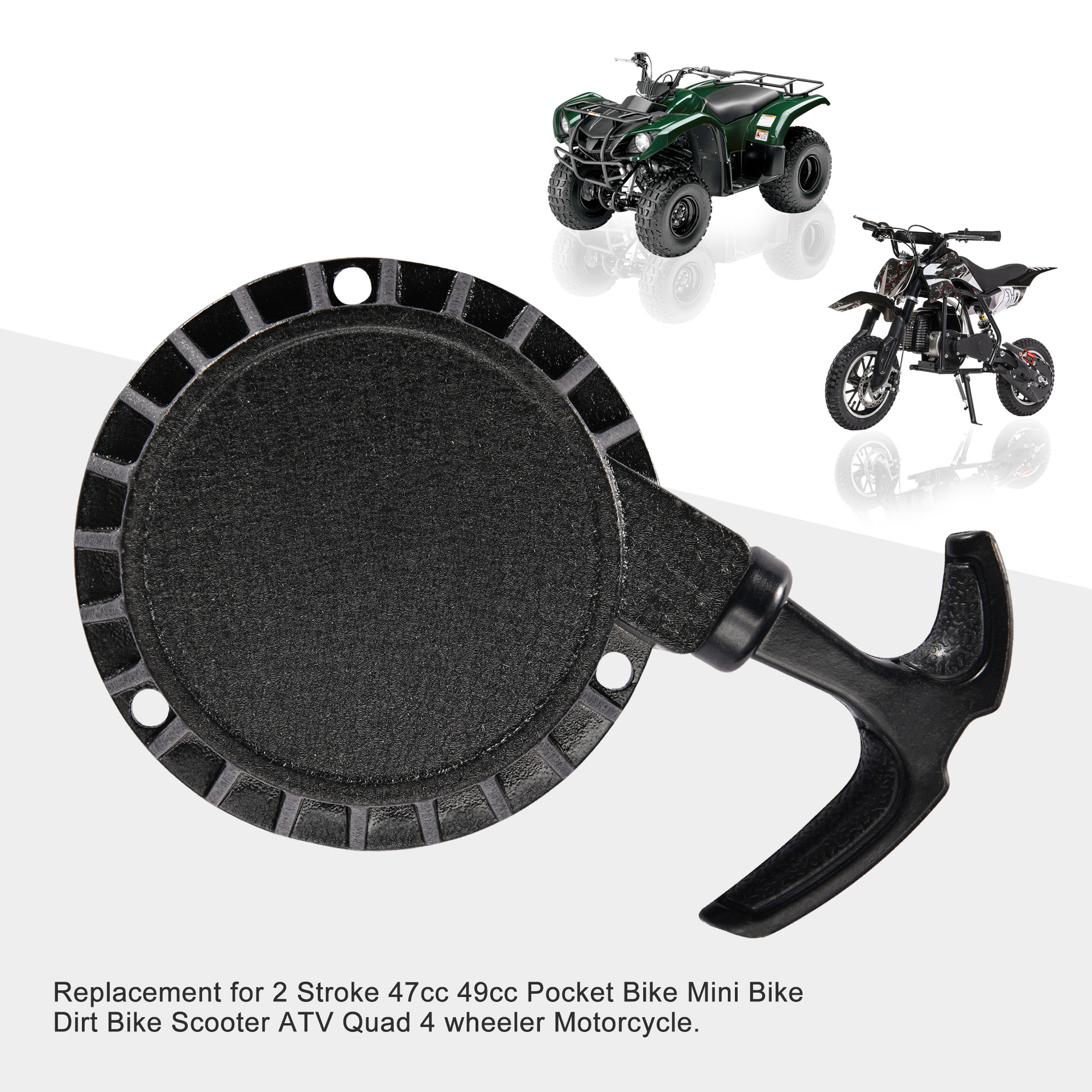 Motorcycle Pull Start Rear-Start Starter Assembly Replacement for 2-Stroke Brush Cutter 49Cc 50Cc Summer