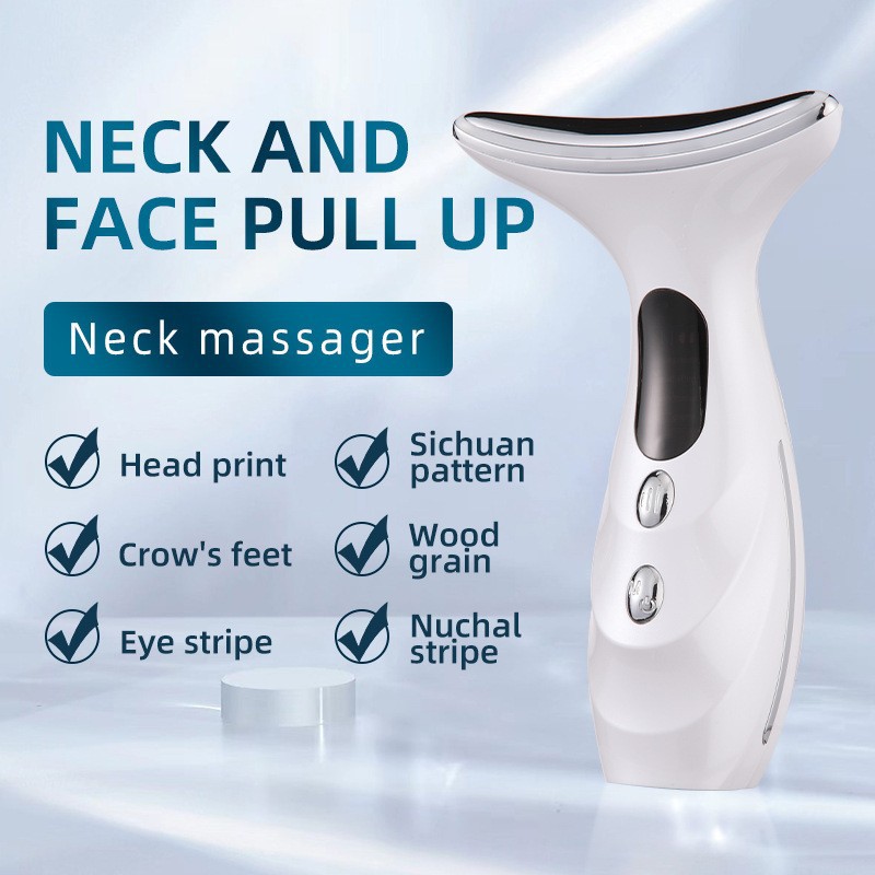 Cross-Border Popular Beauty Device for Lifting and Firming, Neck Massager, Introduction Device, Neck Beauty Device, Home Facial Massager, Neck