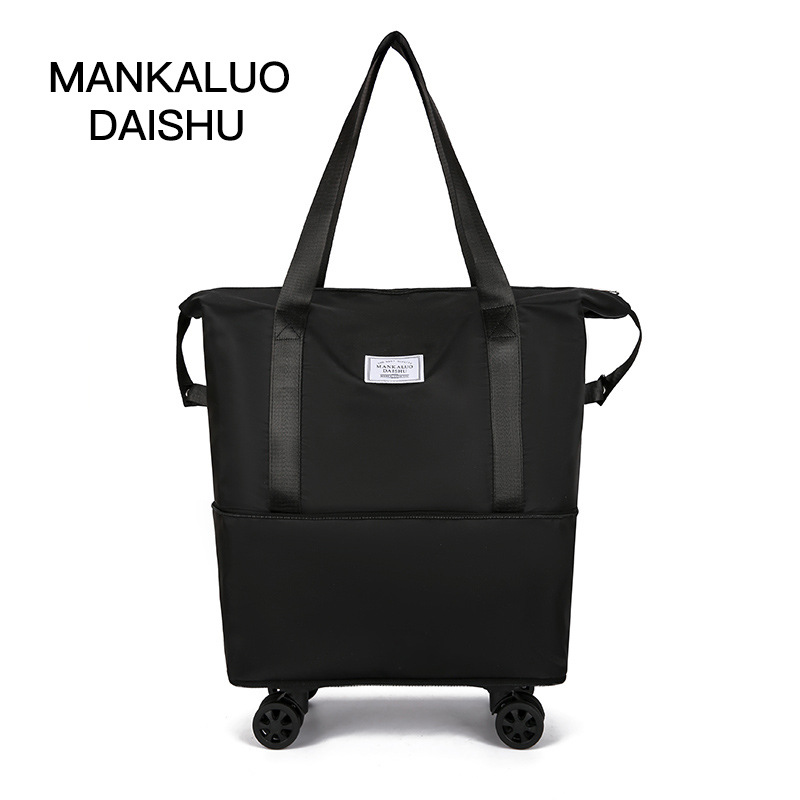 Bolsa de viaje de ropa de gran capacidad conveniente conjunto de equipaje de la carretilla bolsa de viaje de corta distancia bolsa de tela Oxford pendiente Bolsa De mujer