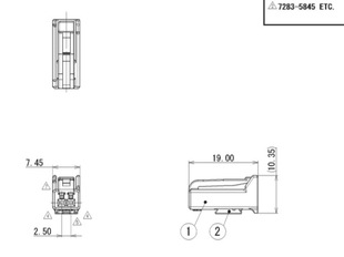 原装日本连接器7283-5845 汽车 72835845正品胶壳大量现货正品-阿里巴巴