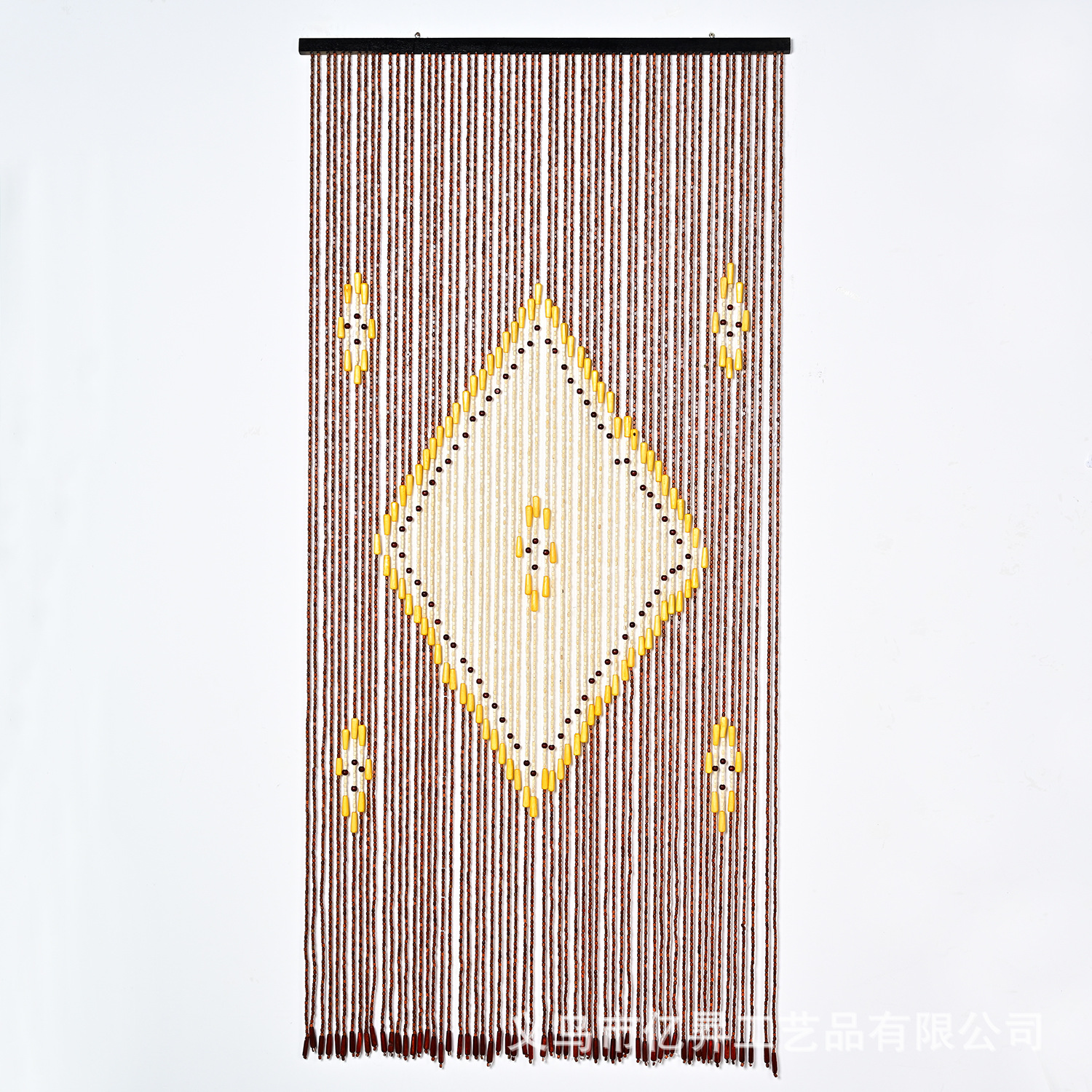 Household Feng Shui Bead Curtain Solid Wood Bead Door Curtain Finished Bedroom Room Partition Curtain Chinese Style Retro Bead Curtain Wholesale