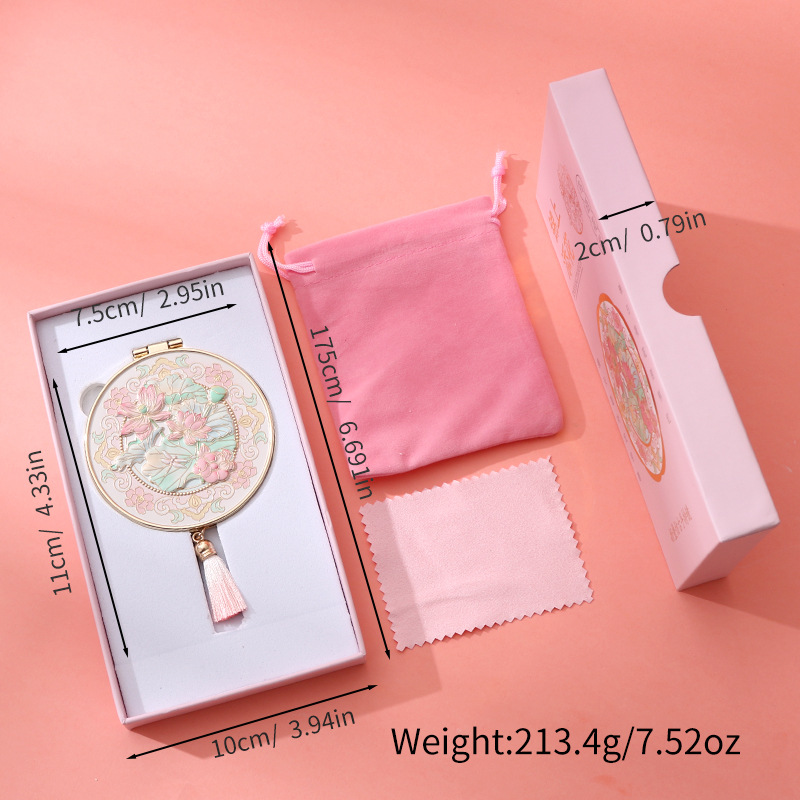 JZ-000016 Flower and Bird Mirror-The icing on the cake-folding mirror