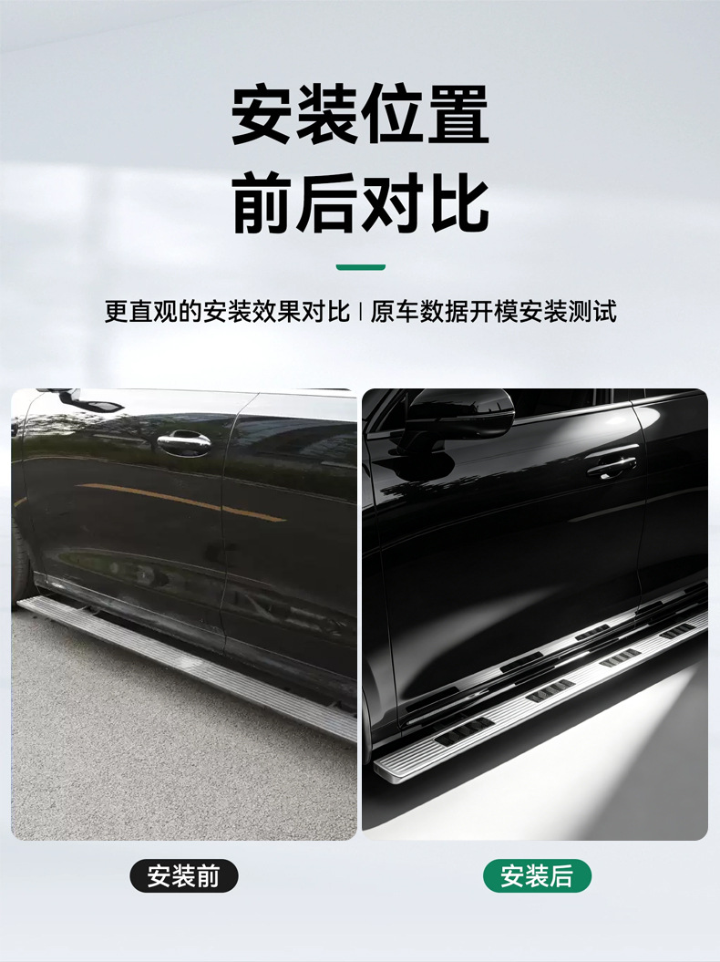 Suitable for Wey V9X/V8X Side Step Cover Panel Sticker Modification Stainless Steel Threshold Strip Welcome Pedal Accessories