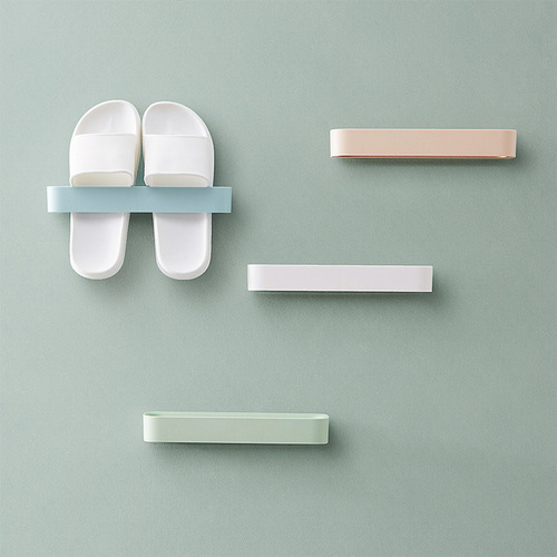 Bathroom wall suction slipper rack bathroom wall sticker shoe rack household three-dimensional seamless shoe storage rack