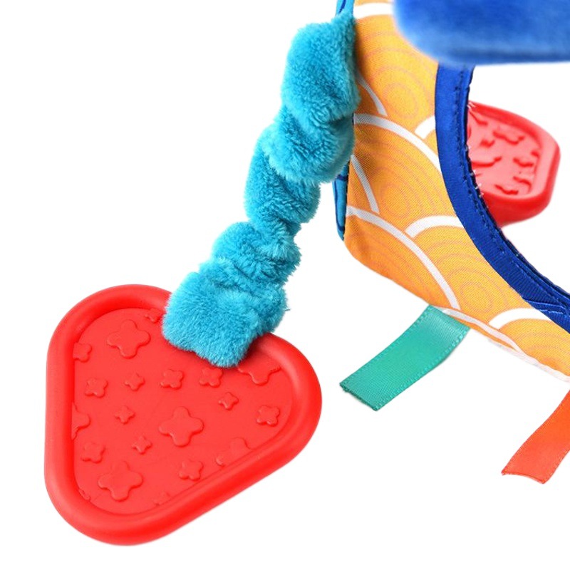 Bebé educativo de peluche de juguete cama de sonajero Campana Marina sensorial BOLA DE 6 lados de inteligencia cognitiva teether bloque de construcción coche cama colgante