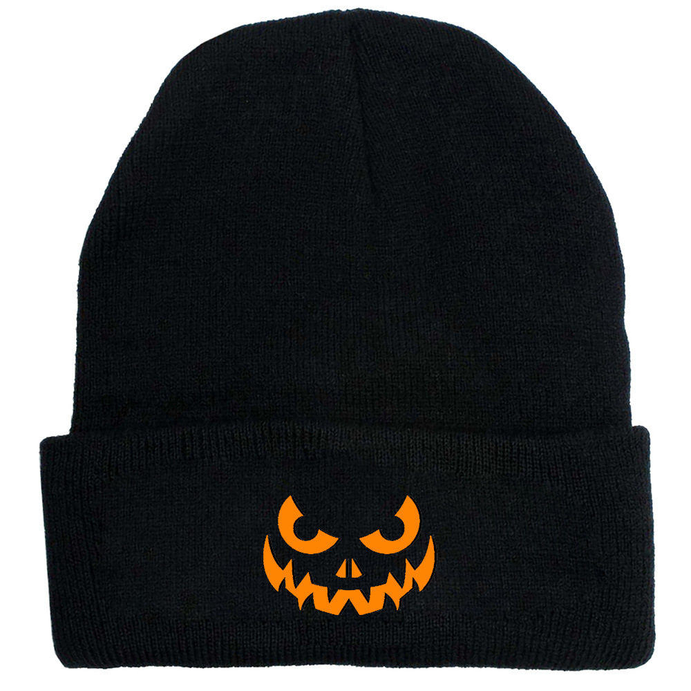 Acrylic Material Color Block Pattern Winter Season Women's Gender Women's Simple Style Color Block Printing Eaveless Wool Cap