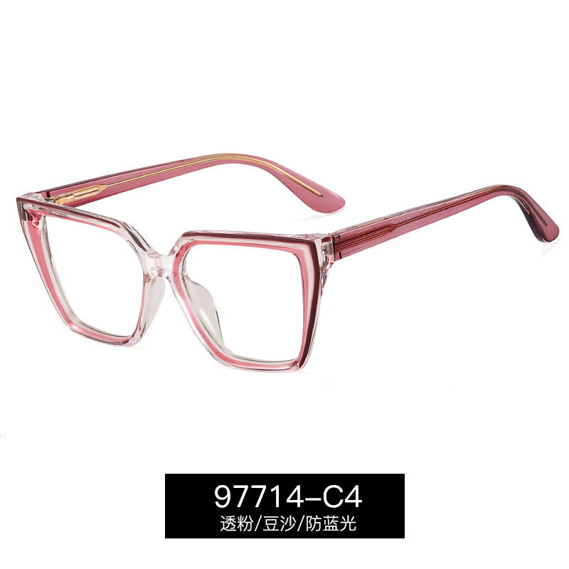97714 de moda europea y americana de moda gafas de Marco gradiente de gama alta gafas de marco plano miopía anti-Luz Azul protección de los ojos gafas de mujer
