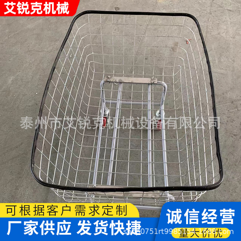 不锈钢大小轮送物车医用外送车上收下送车洗衣房车医院手推车