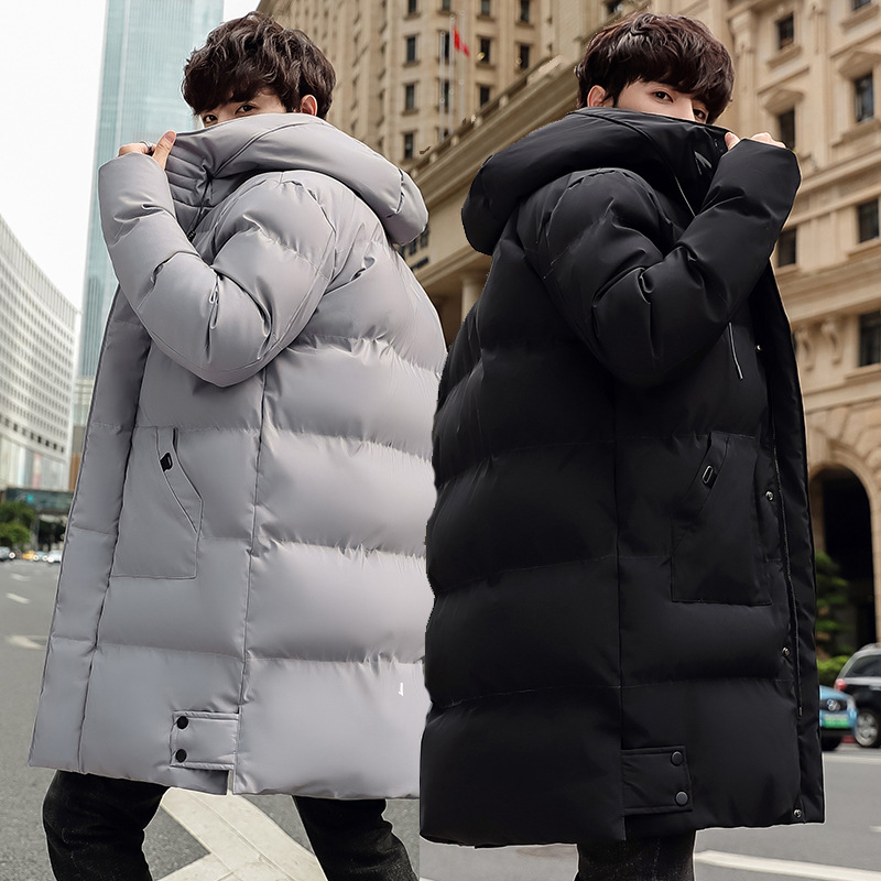 tton Masculino S comprimento médio outono inverno gordo plus size jaqueta acolchoada grossa de algodão quente_voghion.com