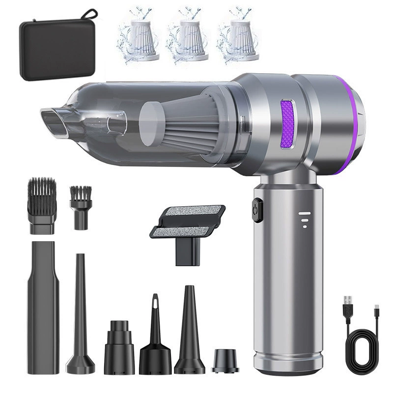 Автомобильный пылесос ручной бесщеточный мощный пылеуловитель надувной большой всасывающий мини-автомобильный пылесос