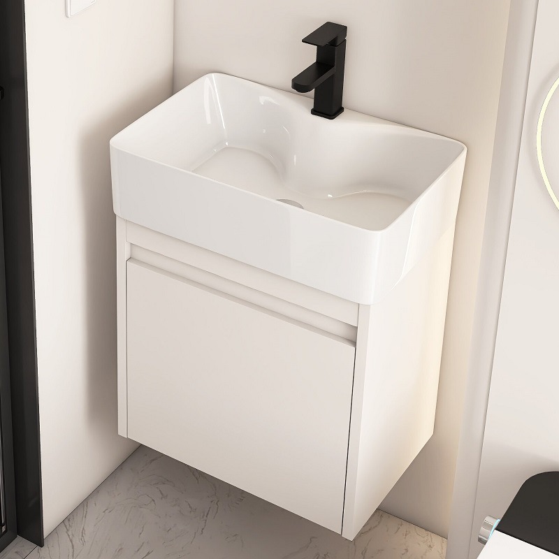 gabinete de baño de aluminio espacio pequeño gabinete de lavabo tipo hogar gabinete de lavabo combinado gabinete de lavabo todo en un lavabo
