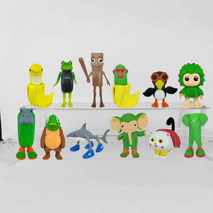 Cross-Border New Product Foreign Mountain and Sea Encyclopedia Figure Tongtong Tongtong Wooden Stick Man Tralala Wearing Shoes Cactus Doll Model