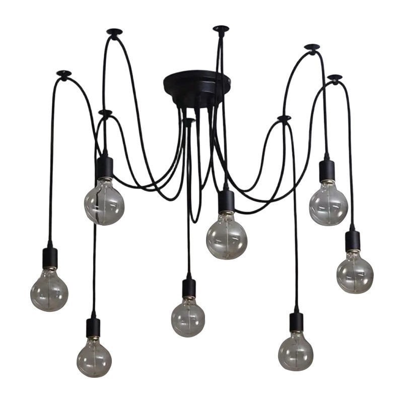 Ventas directas transfronterizas candelabro estilo industrial retro bar creativo café restaurante oficina tienda de ropa lámpara de araña