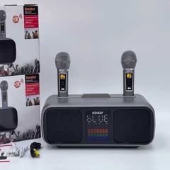 SD318ホームbluetoothスピーカー家庭KTVデュアル無線マイクパーティk歌音響複合機ディスプレイ付き
