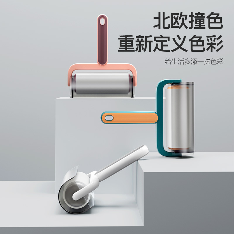 Roller adhesivo de cabello desgarrable cepillo de ropa de cama reemplazo de papel enrollado adhesivo de cabello magia de eliminación de cabello rodillo de tambor de cabello