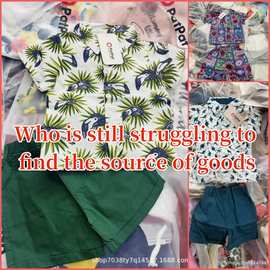 跨境外贸童装男女混搭工厂原单一手货源套装杂款批发PAT PAT KIDS