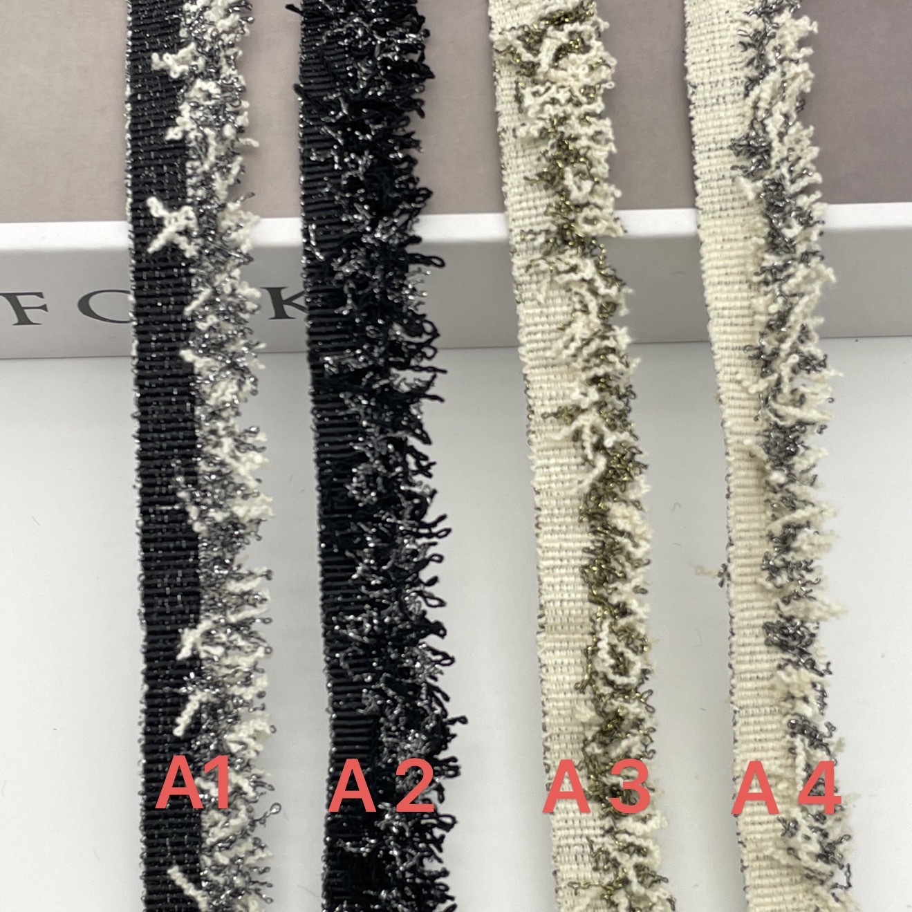 厂家直供单边黑白流苏花边 韩版小香风系列 时尚潮人现货服装辅料