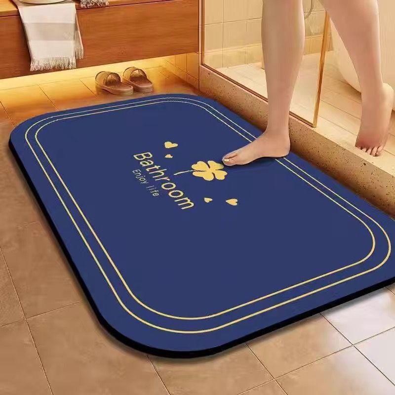ソフト珪藻泥吸収マット浴室床マット浴室ドアノンスリップ速乾性フットマットドアマットトイレホームカーペット|undefined