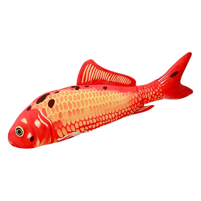 Artificial koi almohada de peluche de juguete koi muñeca almohada cojín niños muñeca regalo de cumpleaños