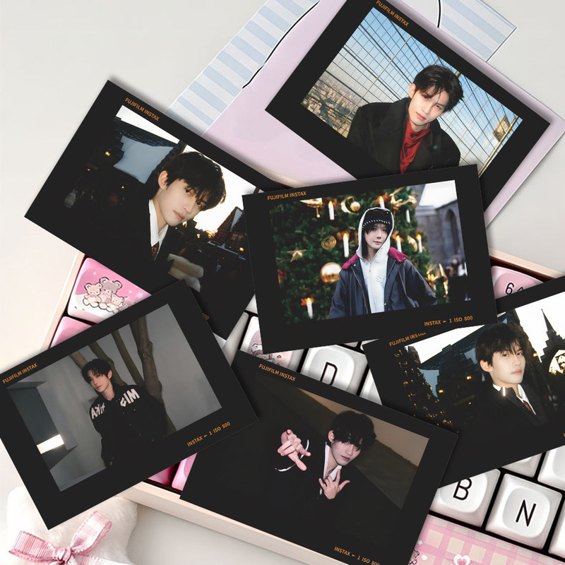Yunyi99】Yunqi Hao Yiran High-End Black Series Instagram-Style Polaroid Photo Card Collection Material Postcard