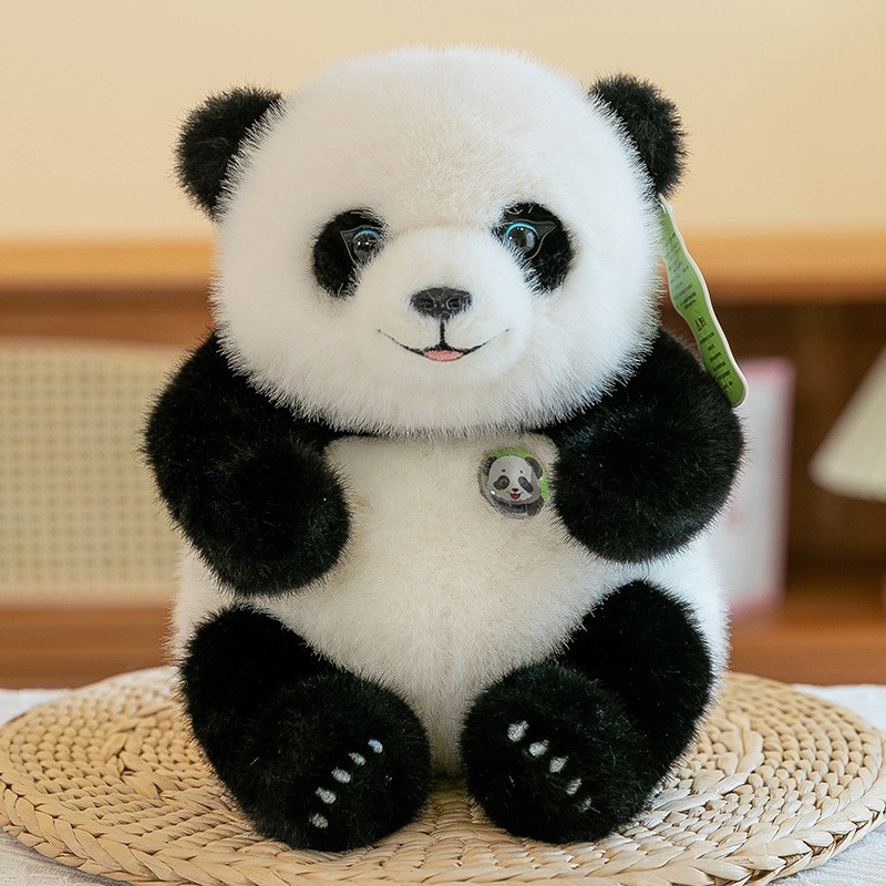 大熊猫公仔玩偶憨憨花花毛绒玩具仿真四川动物园国宝玩偶布娃娃女