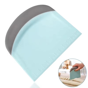 Household Multifunctional Plastic Scraper Baking Double Scale Trapezoidal Dough Cutter Household Pp Flour Dough Rice Roll Cutter