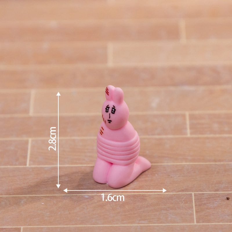 かわいい魔法のピンクの抽象的なウサギのコンピュータ装飾車の装飾品手作り DIY ジュエリー装飾樹脂|undefined