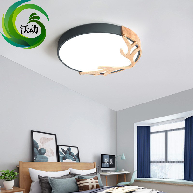 children Room lights Bedroom Lamps Modern minimalist Northern Europe Antlers originality led Living room lights Ceiling lamp circular