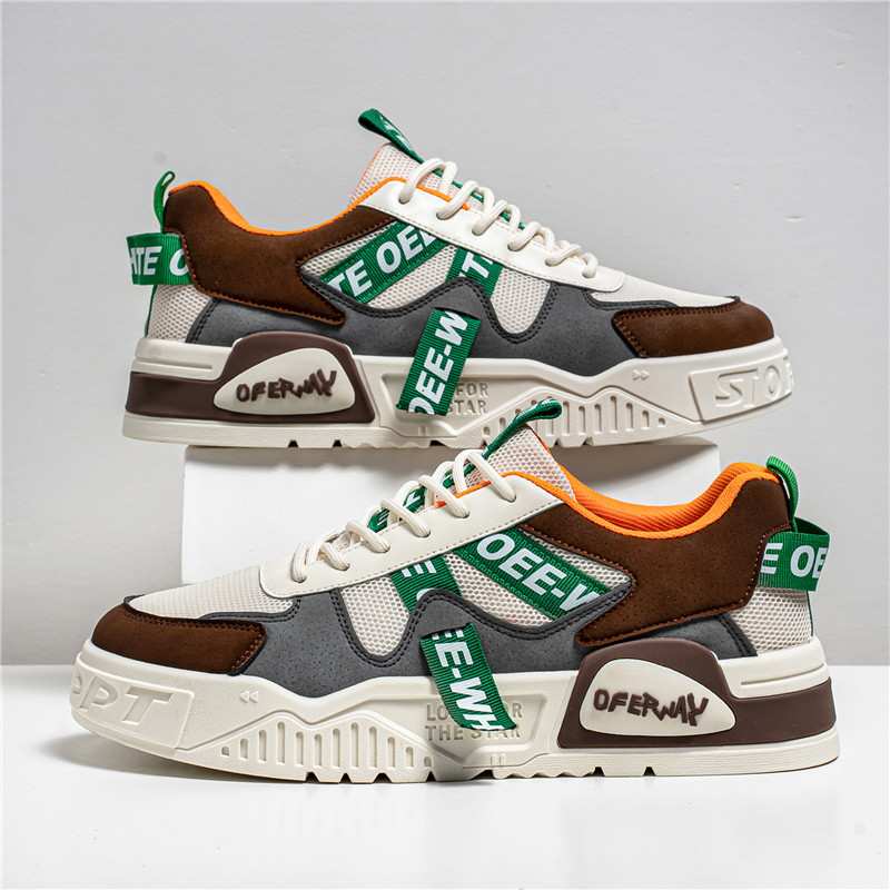 Zapatos de hombre 2024 verano nuevo nicho de suela gruesa zapatos de moda deportivos casuales zapatos de skate de moda para hombres