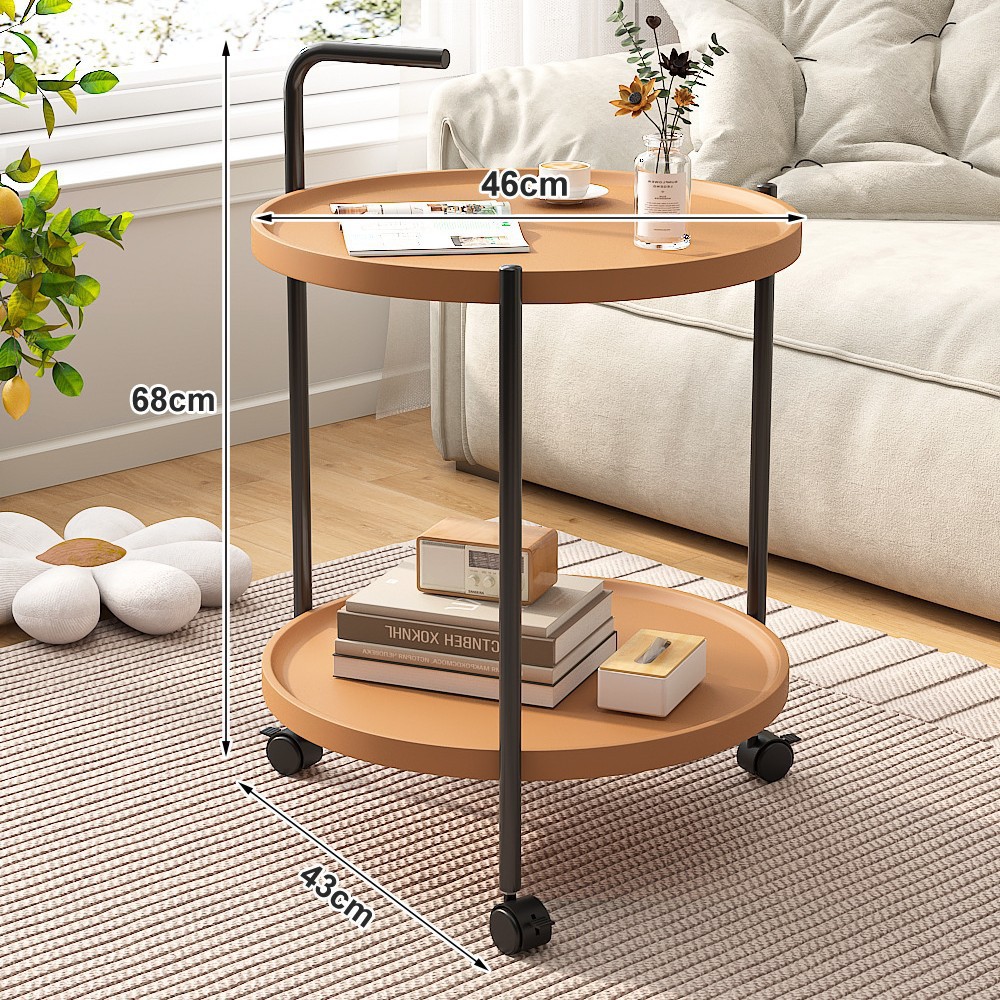 인기상품 신제품 [팔걸이가 있는 이동식 브레이크 더블 레이어] 카키 컬러