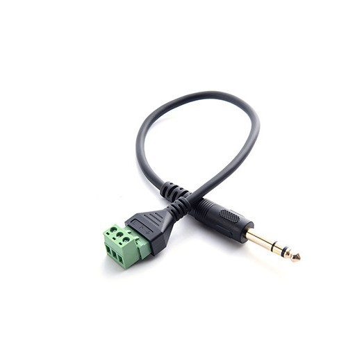 Gold-plated 6.35mm Audio Solderless Terminal Three-level Microphone...